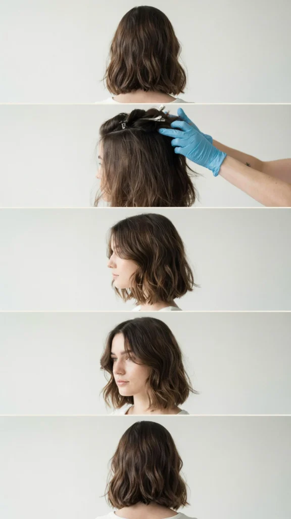 Medium Wavy Layered Bob