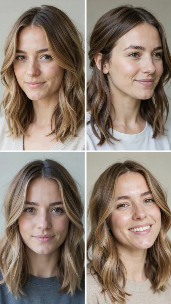 Medium Haircut With Balayage