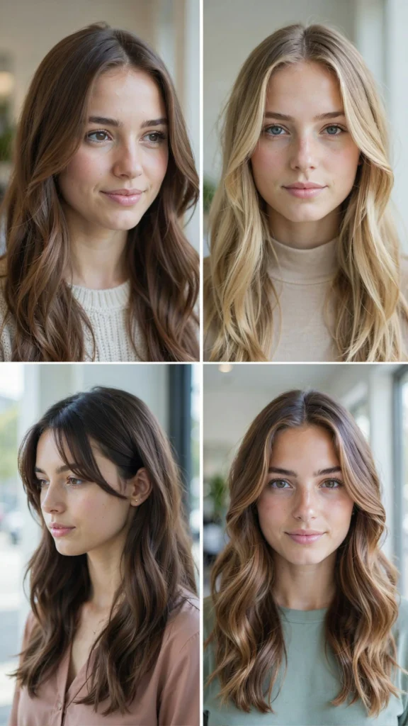  Long Layered Cut With Side Part