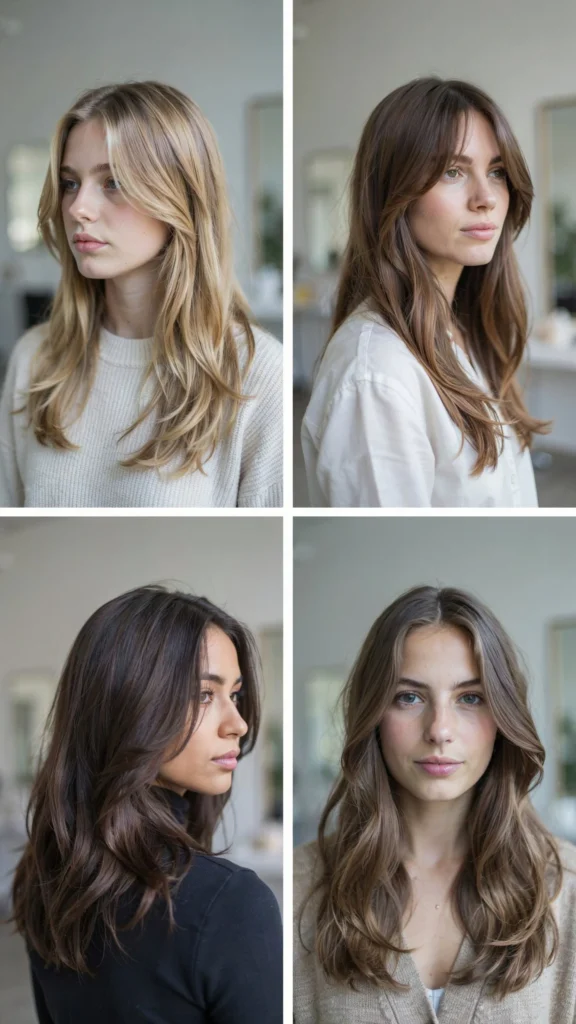 16. Long Layers With Cheekbone Face Framing