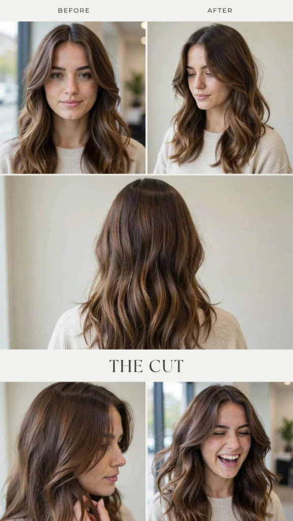 Bold Layered Brunette Volume Cut