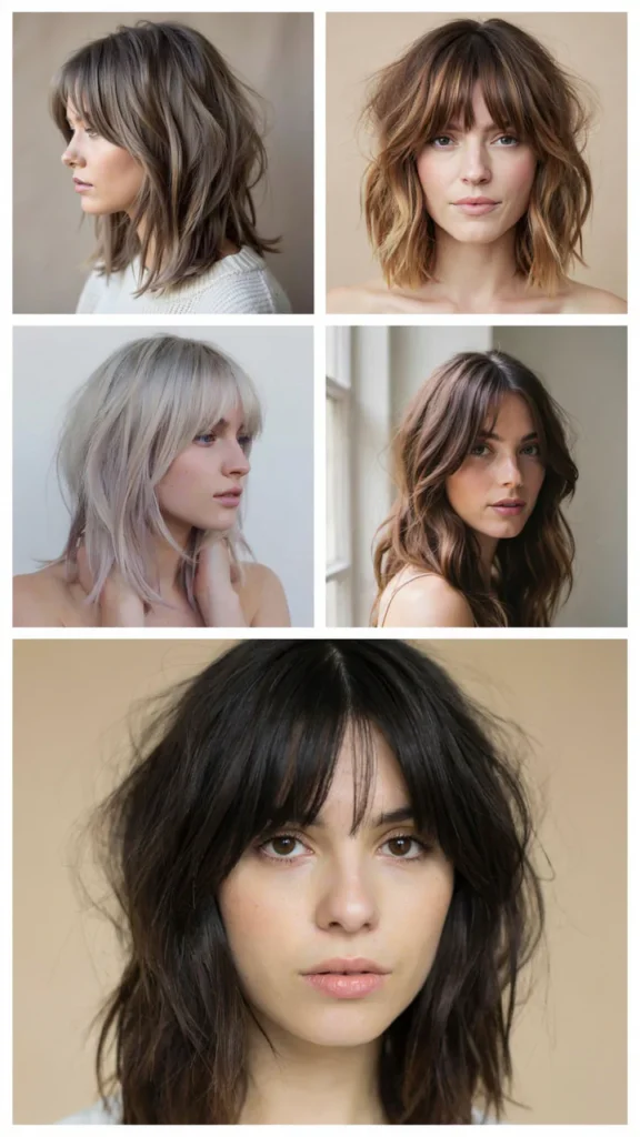  Shag Lob With Bangs