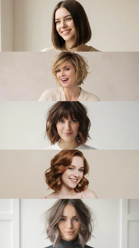 8. Layered Short Bob