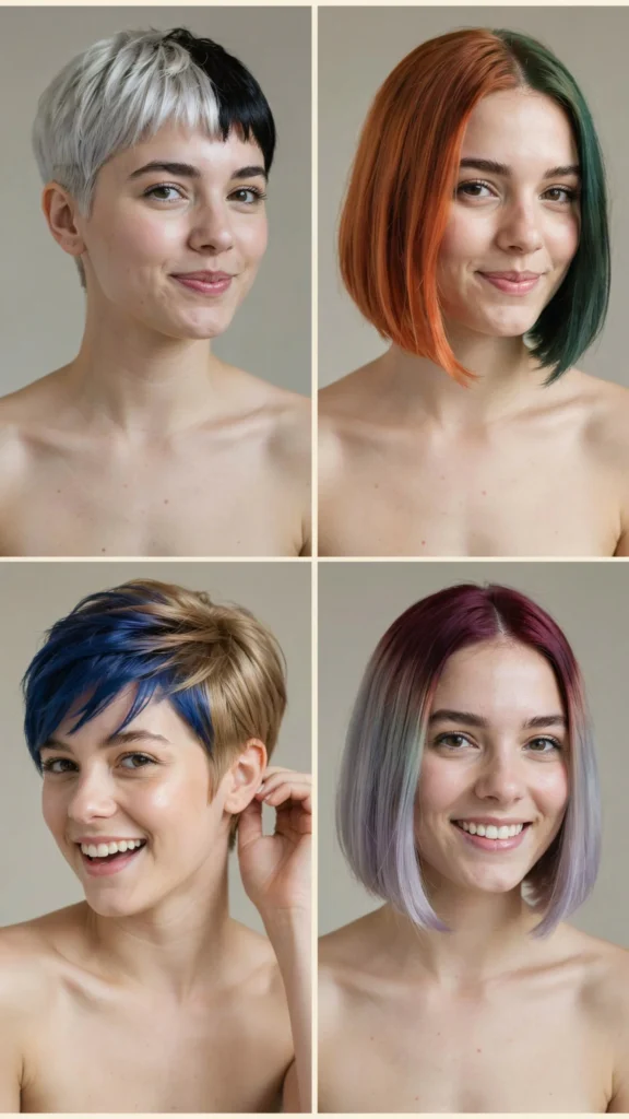 Short Color Block Cut