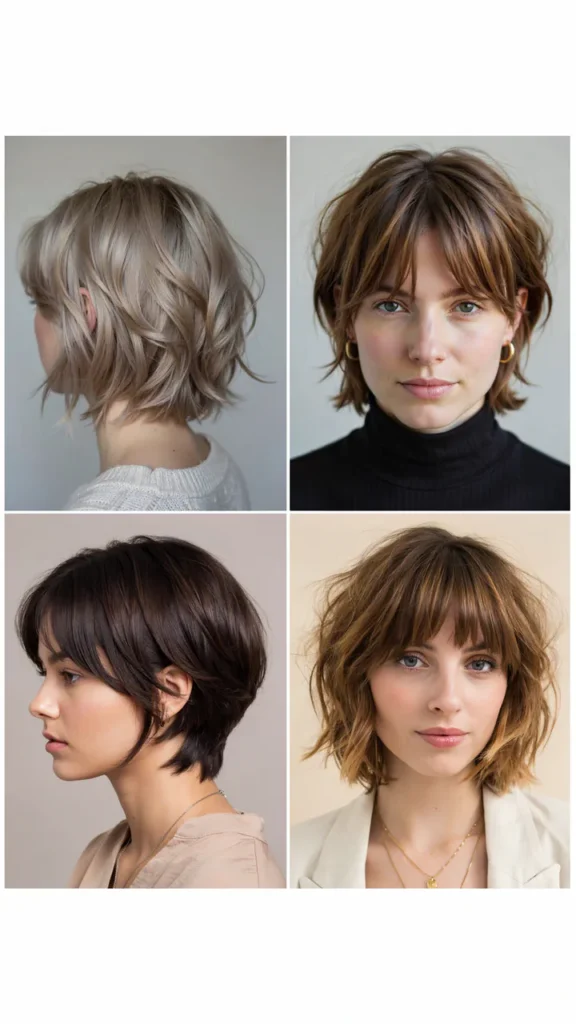 Shag Pixie Cut With Bangs