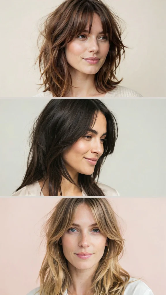 Choppy Long Layers With Side-Swept Face Framing
