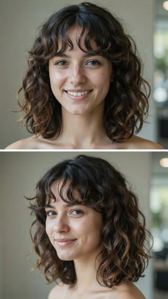  Curly Fringe Cut