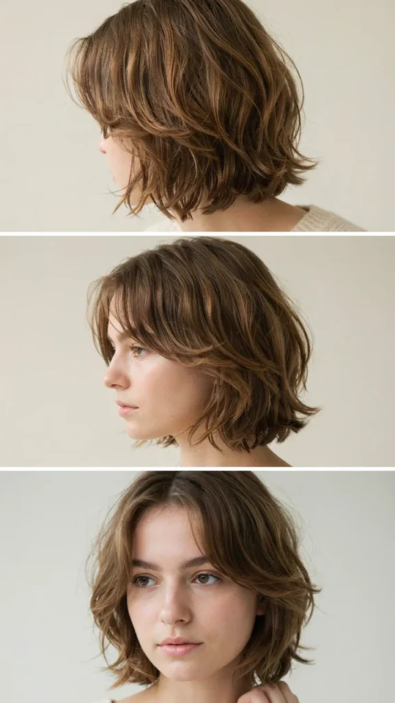 Short Shag With Side Part