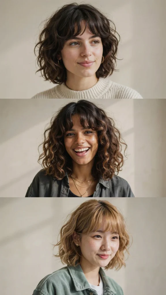 Curly Shag Haircut