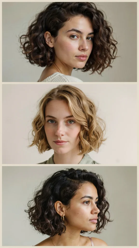 Curly Inverted Bob