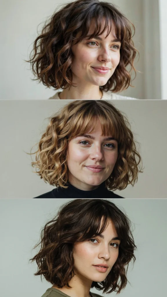 Curly French Bob