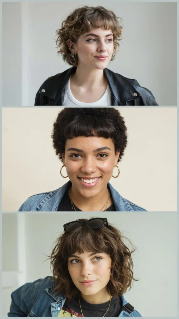Curly Micro Bangs