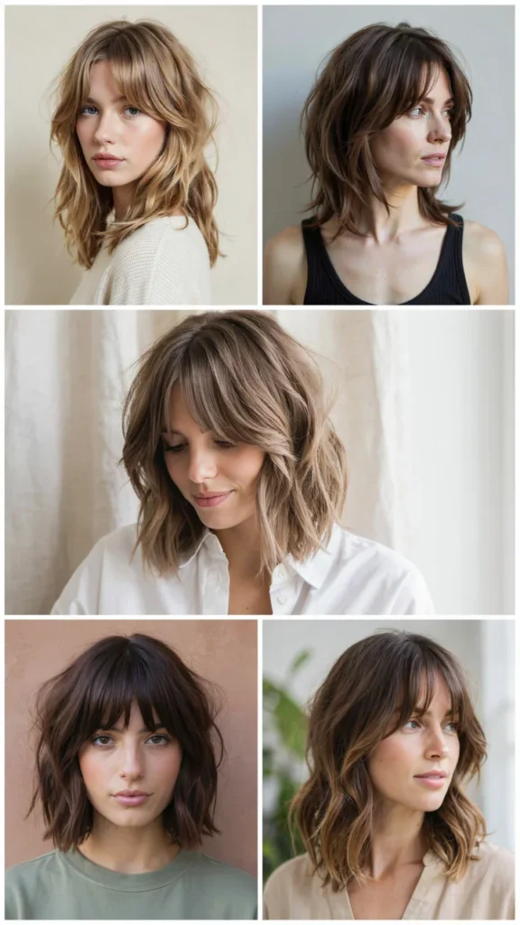 Medium Shag for Oval Faces