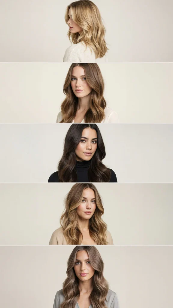 Long Hair With Deep Side Part and Layers