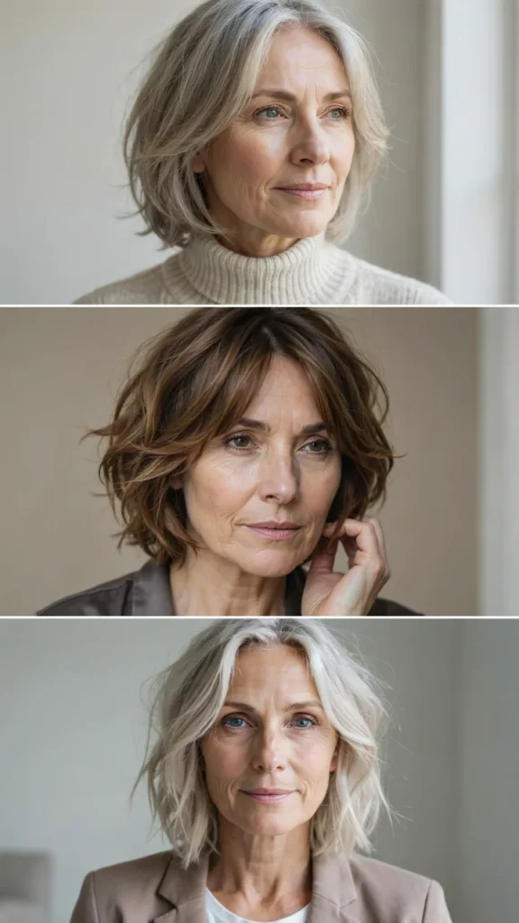 Shaggy Bob for Women Over 50
