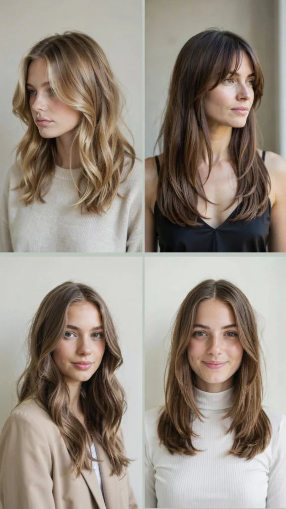 12. Choppy Long Layers With Middle Part