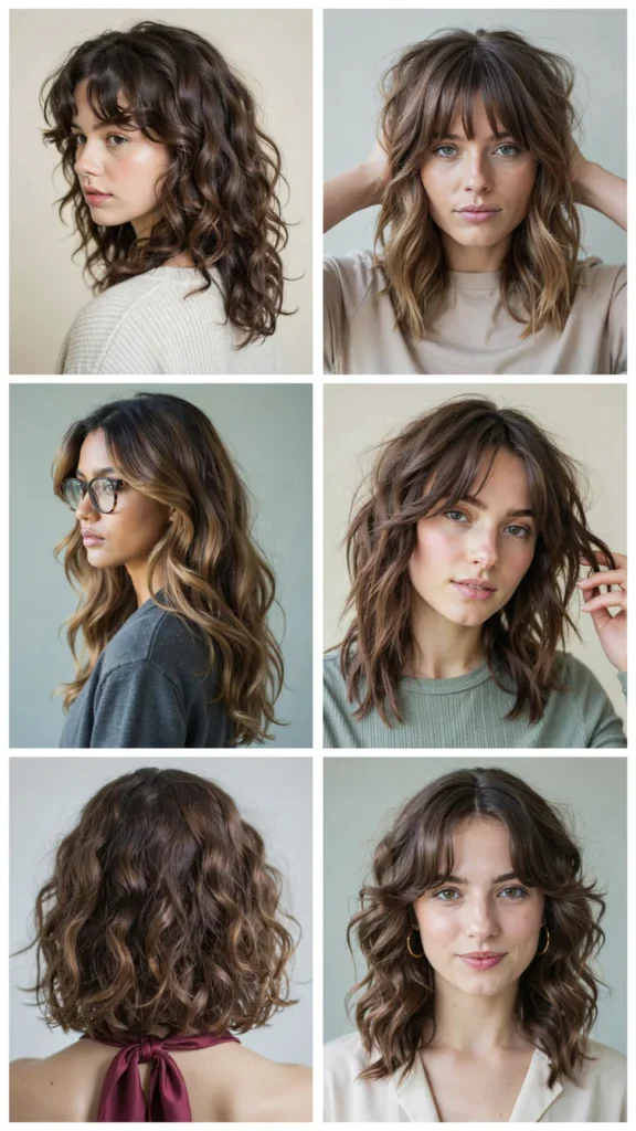  Long Curly Shag With Face Frame