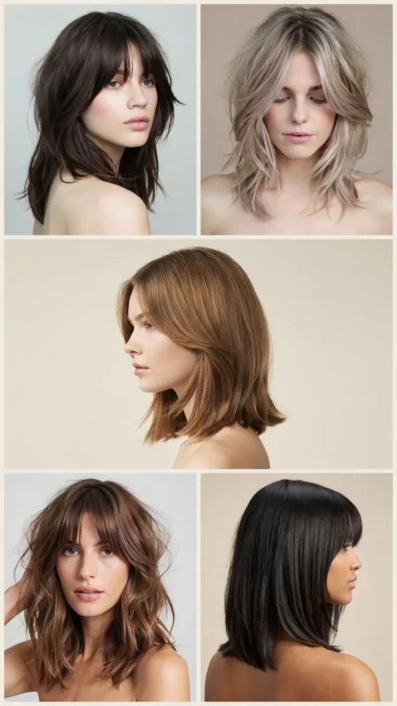 Medium Shag for Straight Hair