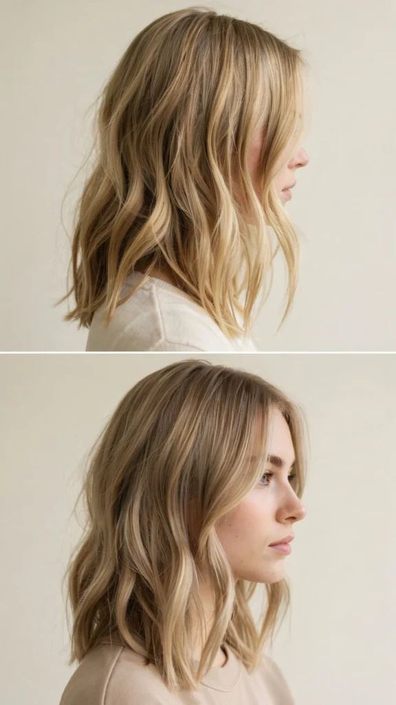 25. Medium Blonde Layered Haircut