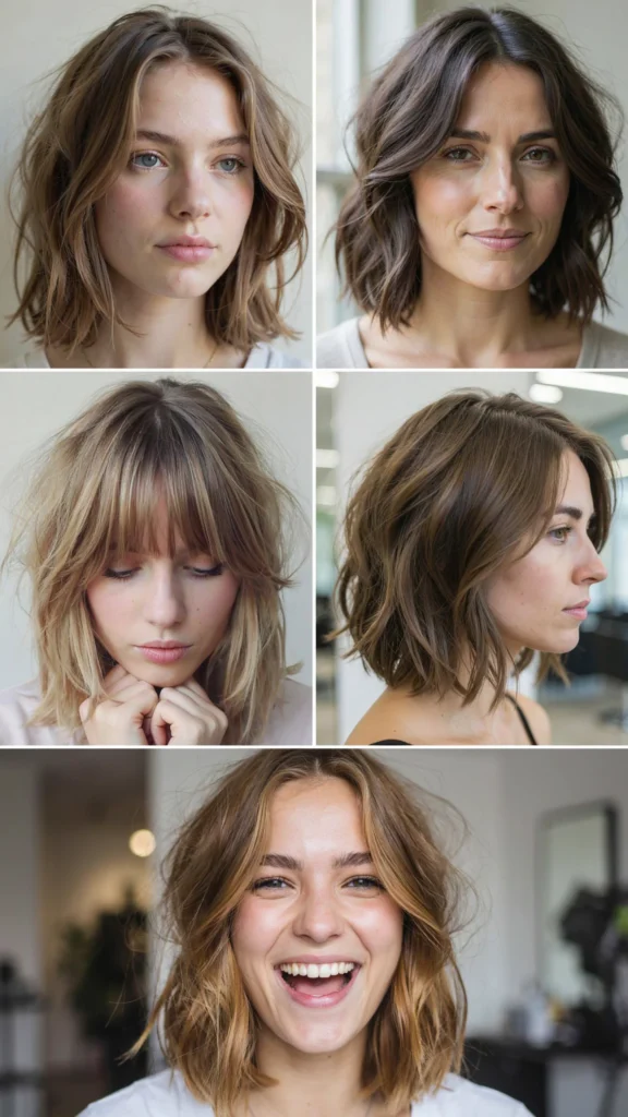 Messy Bob With Piecey Texture