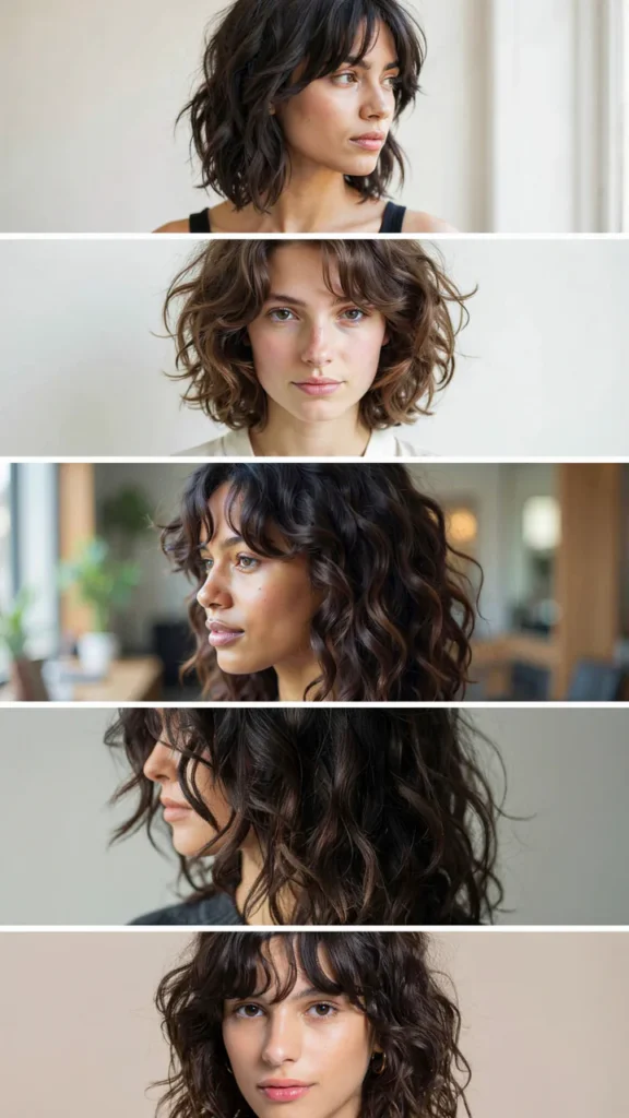 Curly Shag With Dark Hair