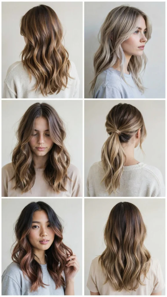 Long Wavy Layers With Soft Ombre