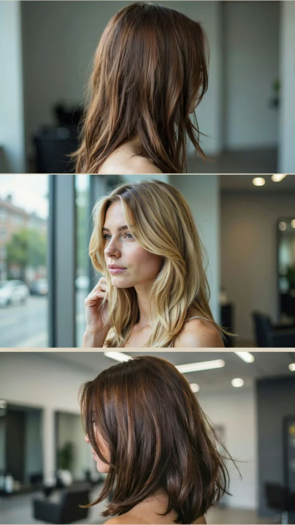 15. Long Layers With Chin-Length Face Framing