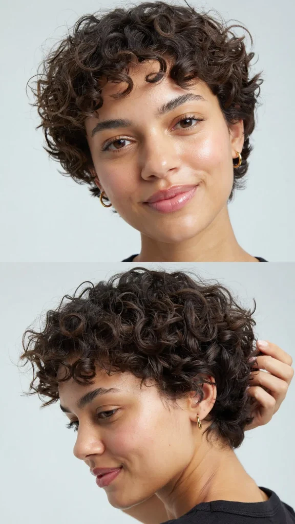 Curly Pixie Cut