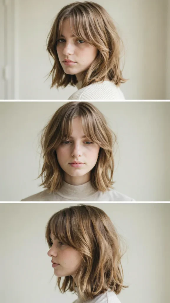 Shag With Bottleneck Bangs