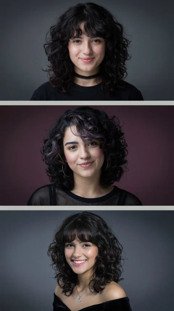 Curly Emo Cut
