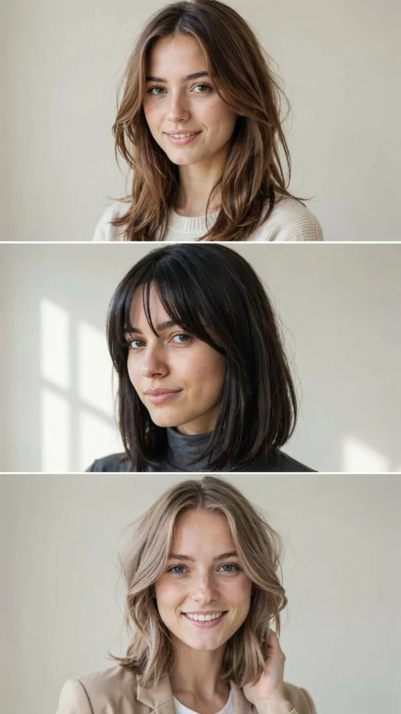 Choppy Long Layers With Straight Sleek Styling