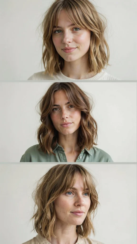 Medium Cut With Wispy Bangs