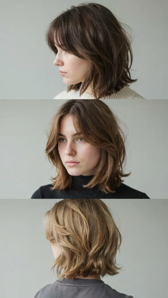 Medium Shag for Thick Hair