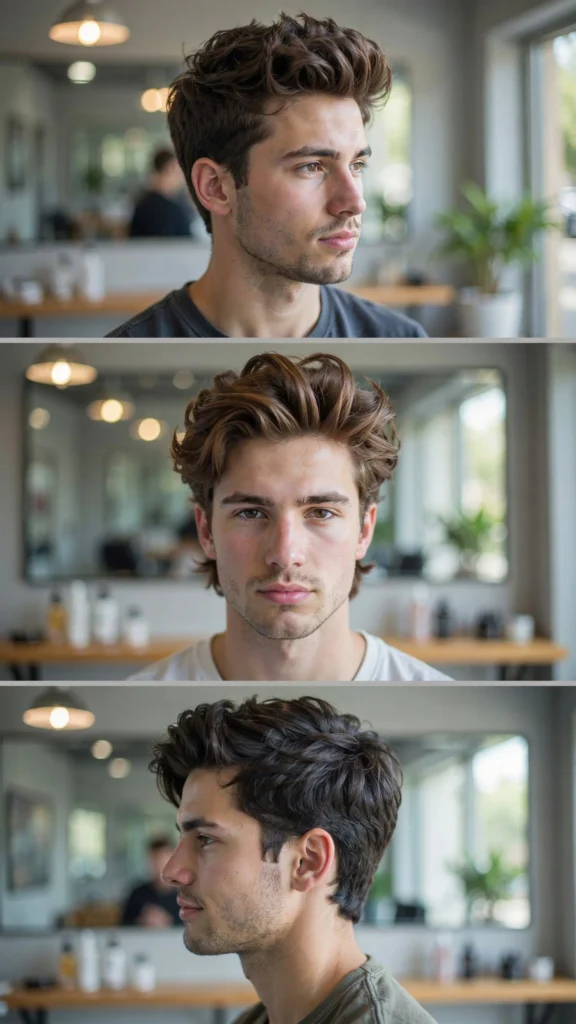Wavy Layered Pompadour