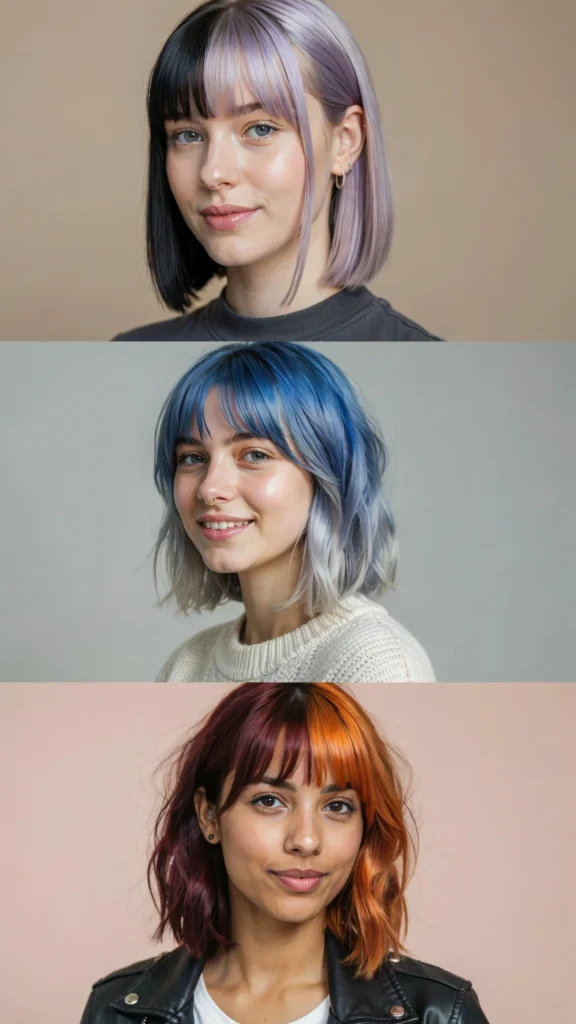 Two-Tone Alt Cut with Blunt Bangs