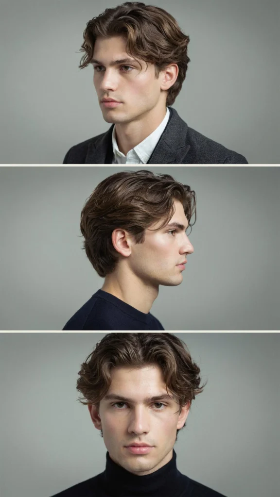 Side-Part Wavy Layered Haircut
