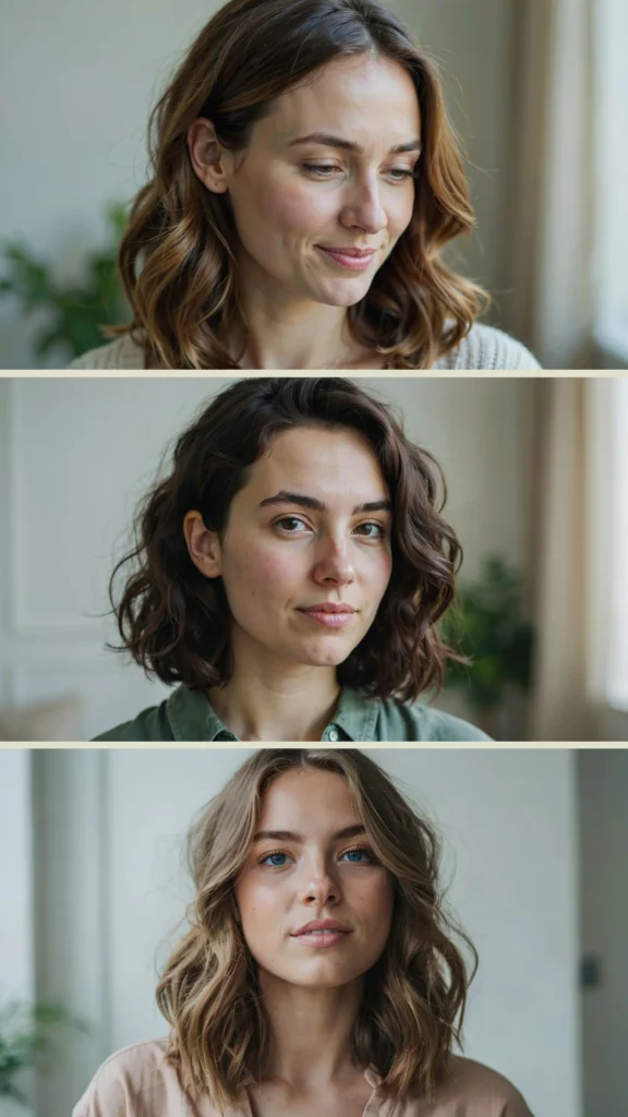 Medium Cut With Soft Curls