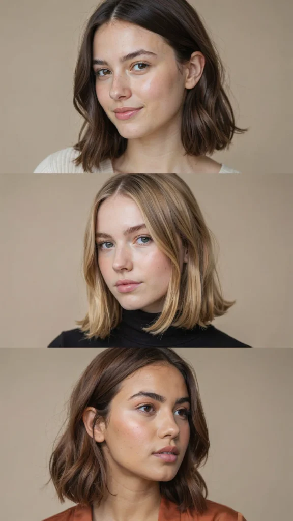 Medium Hair With Flipped Ends