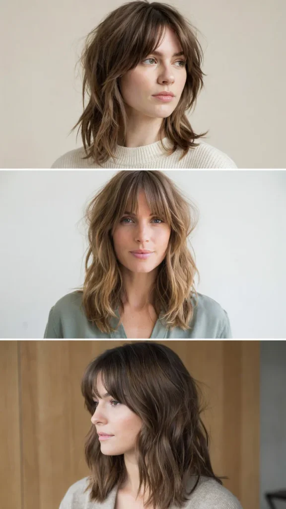 Low-Maintenance Medium Shag Haircut