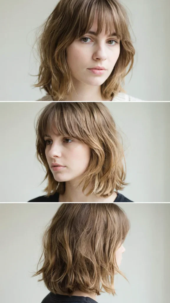 Layered Shag With Micro Bangs