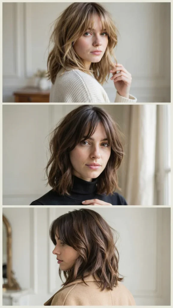 French-Inspired Shag With Soft Bangs