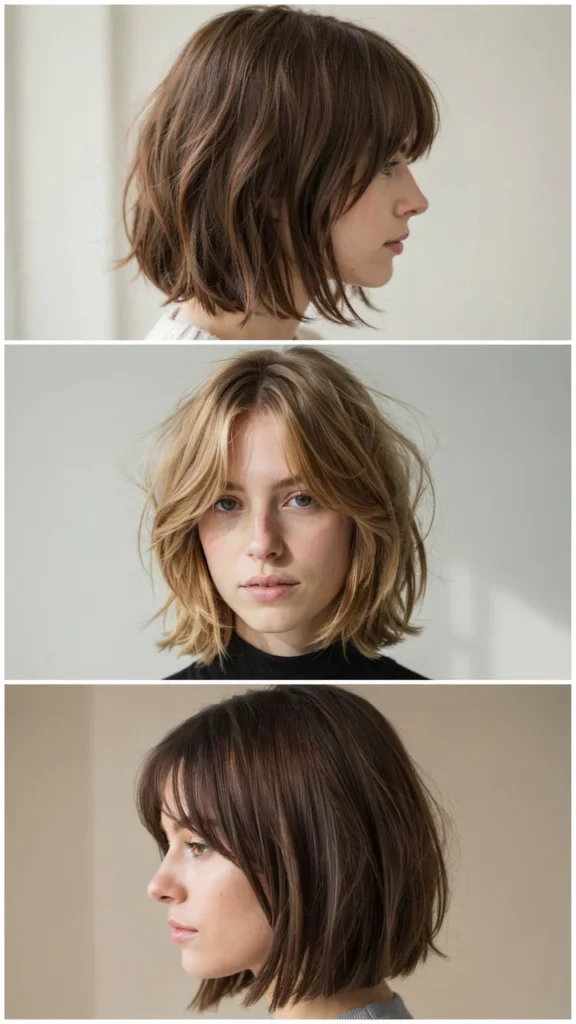  Short Shag With Blunt Ends