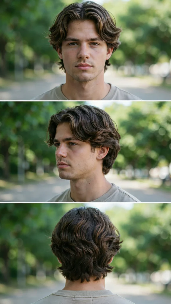 Medium Wavy Layered Haircut