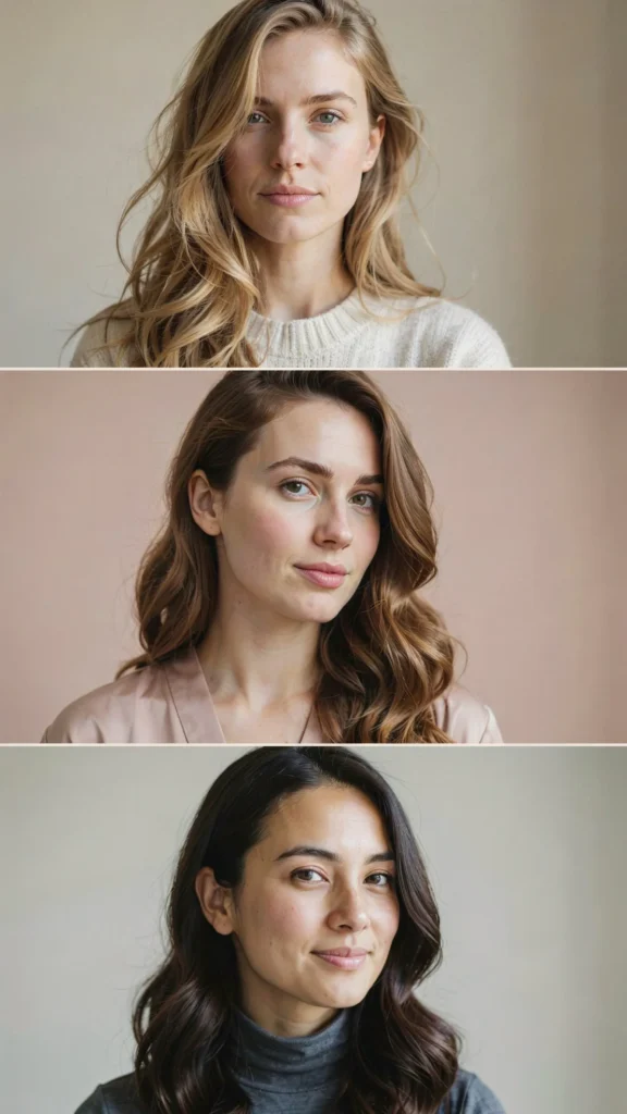  Side-Swept Long Hair