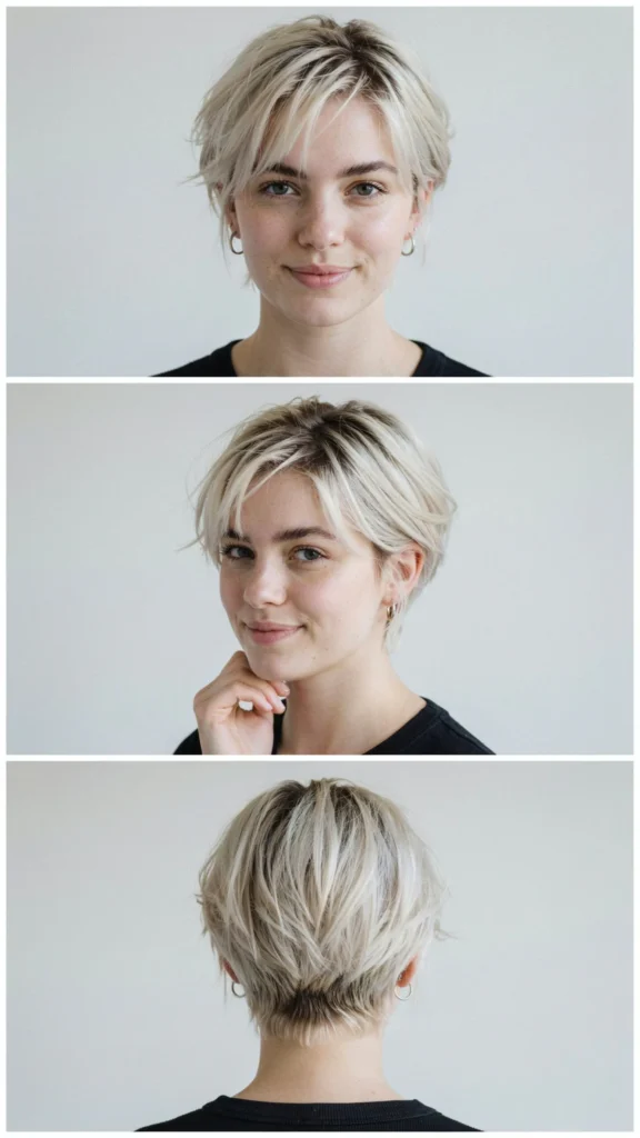 Short Bleached Alt Pixie