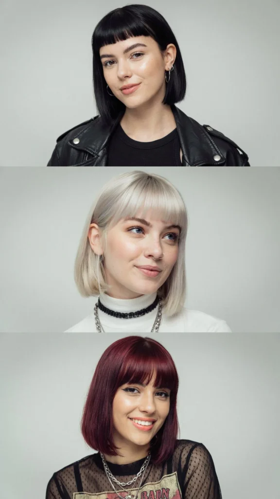 Alt Bob with Straight-Across Bangs