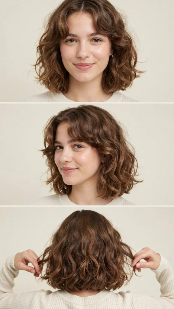 Curly Layered Lob