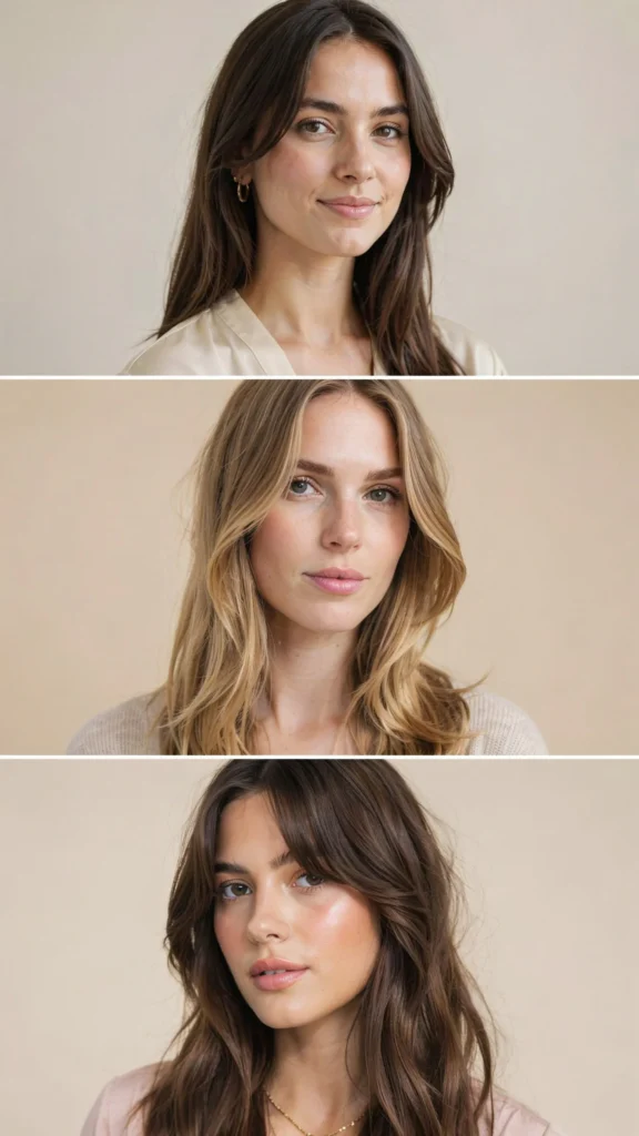 Long Hair With Soft Side Bangs