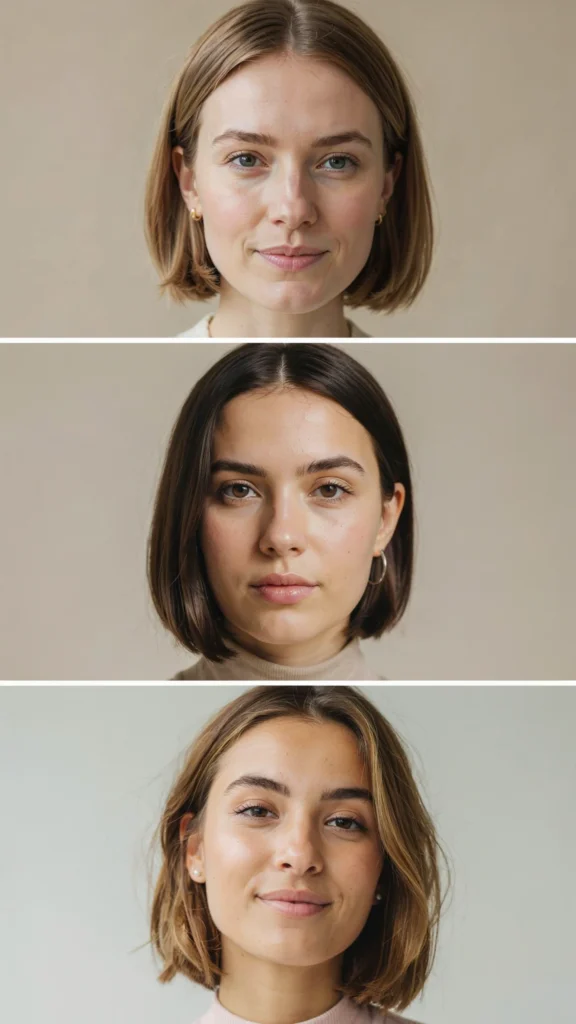  Side-Parted Short Bob