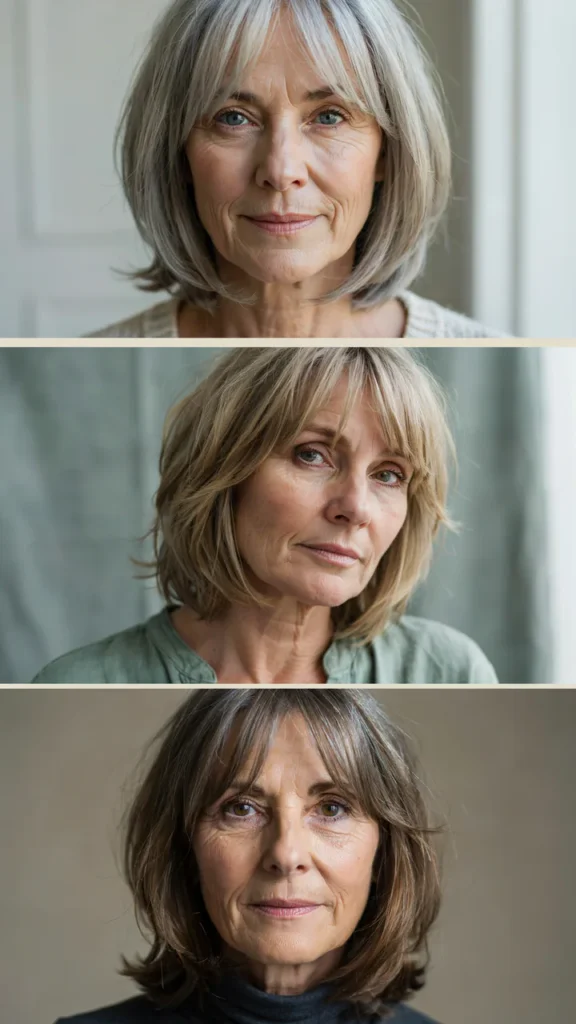 Shag With Long Curtain Bangs